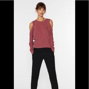 NWT Cold shoulder top by Philanthropy